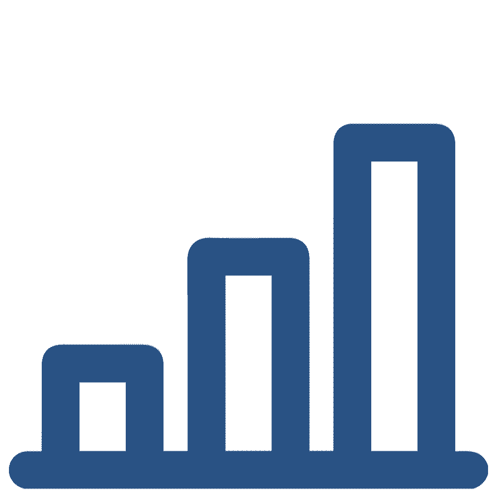 icono de fecha subiendo graficos
